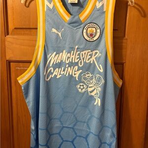 Puma Manchester City Soccer Jersey Tank Men’s Medium Brand new Rare!!!